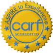 CARF Accredited Aspire to Excellence Gold Seal