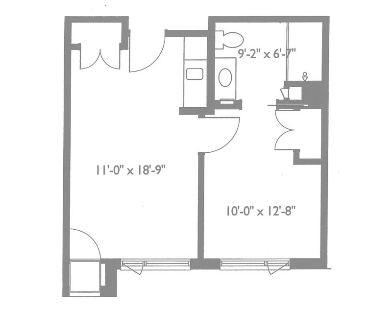 One Bedroom (471 sq.ft.)